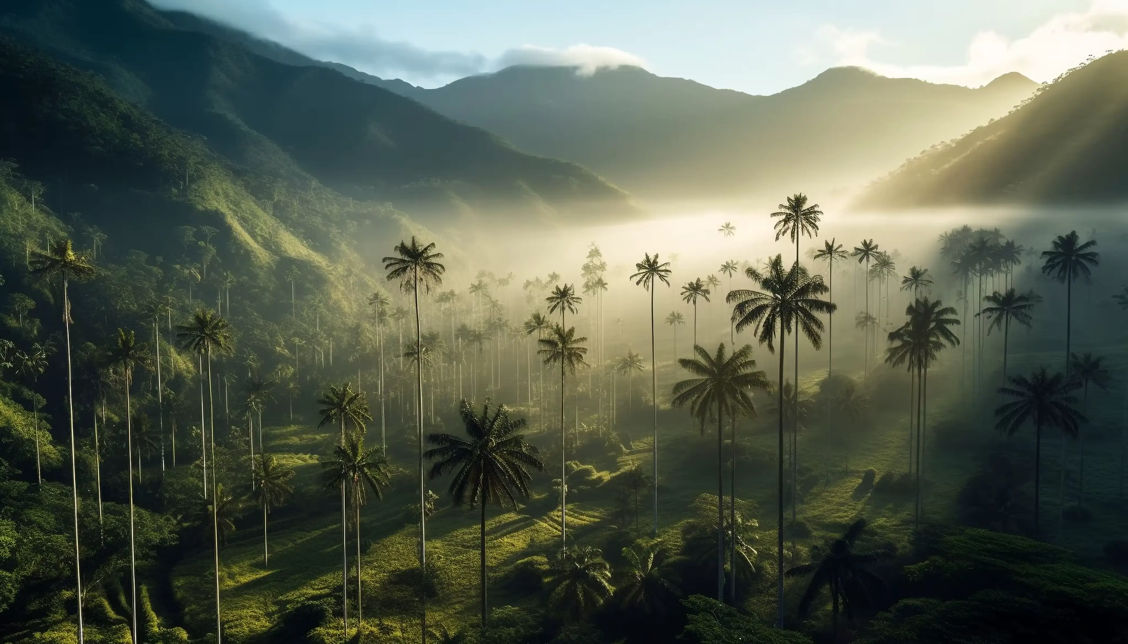 Renewable energy infrastructure at sunrise